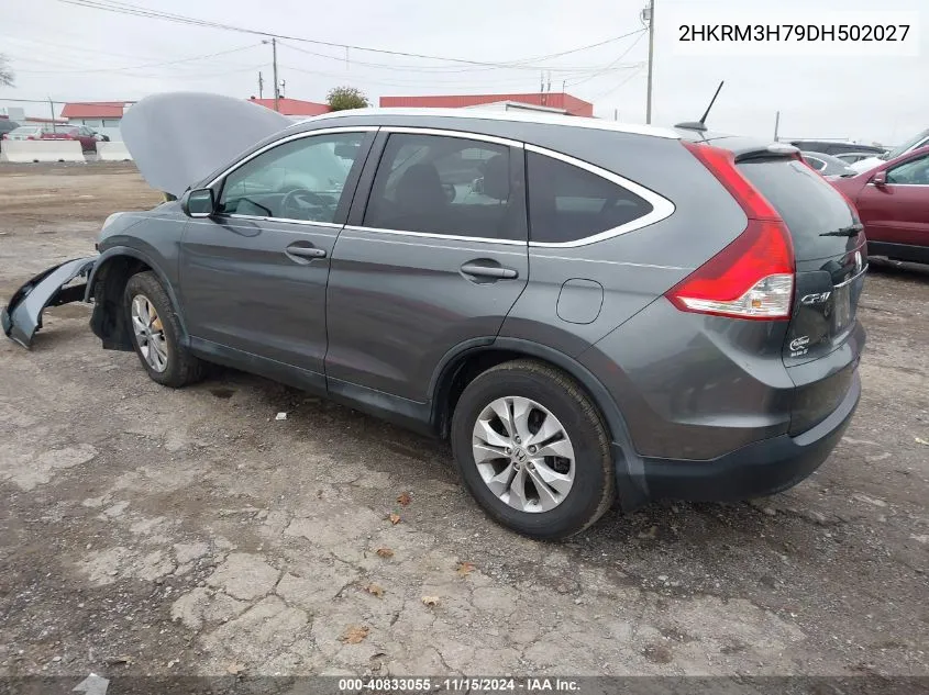 2013 Honda Cr-V Ex-L VIN: 2HKRM3H79DH502027 Lot: 40833055