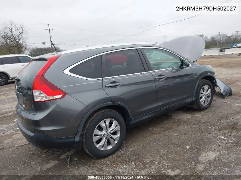 2013 Honda Cr-V Ex-L VIN: 2HKRM3H79DH502027 Lot: 40833055