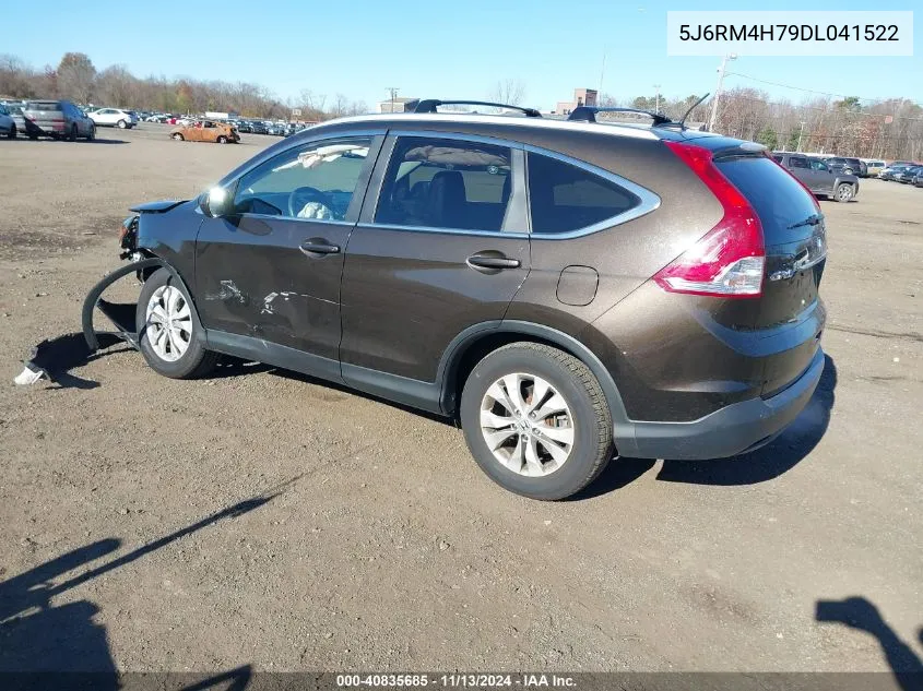 2013 Honda Cr-V Ex-L VIN: 5J6RM4H79DL041522 Lot: 40835685