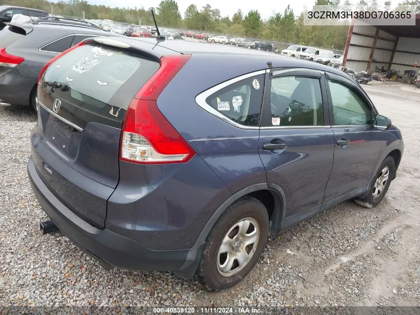 2013 Honda Cr-V Lx VIN: 3CZRM3H38DG706365 Lot: 40839120