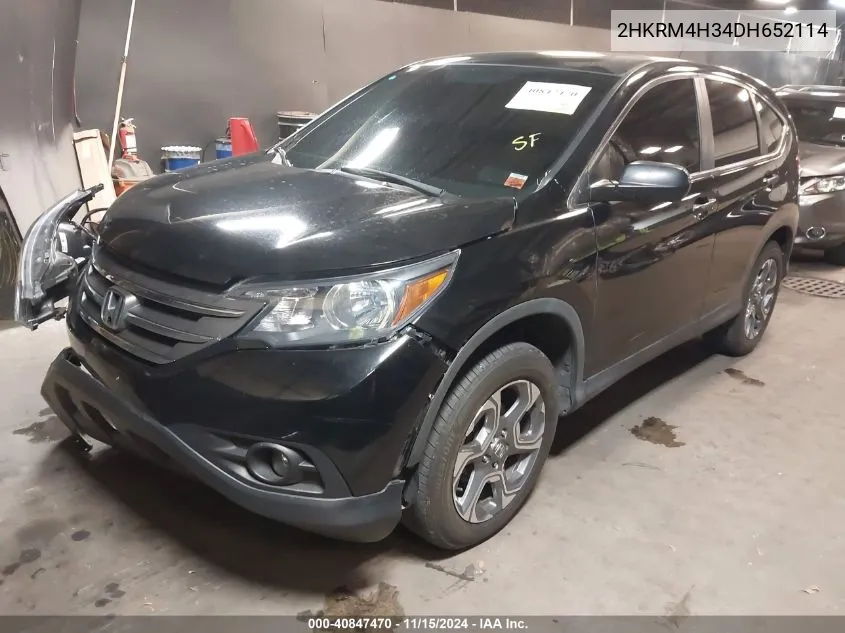 2013 Honda Cr-V Lx VIN: 2HKRM4H34DH652114 Lot: 40847470