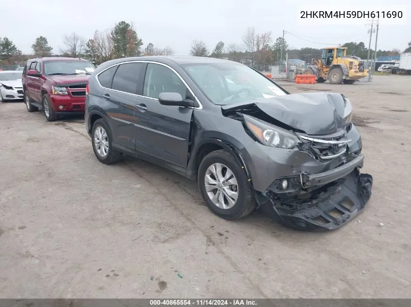 2013 Honda Cr-V Ex VIN: 2HKRM4H59DH611690 Lot: 40865554