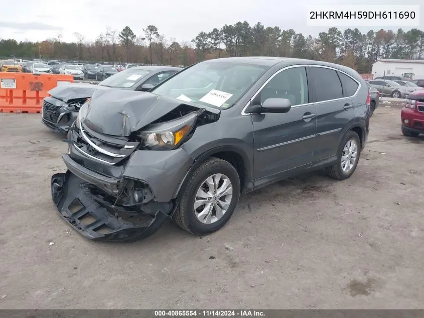 2013 Honda Cr-V Ex VIN: 2HKRM4H59DH611690 Lot: 40865554