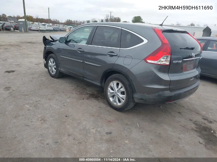 2013 Honda Cr-V Ex VIN: 2HKRM4H59DH611690 Lot: 40865554