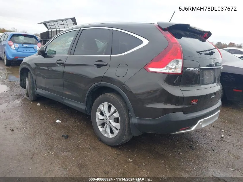 2013 Honda Cr-V Ex-L VIN: 5J6RM4H78DL037672 Lot: 40866924