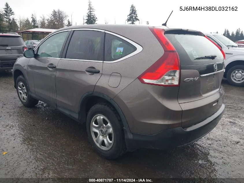 2013 Honda Cr-V Lx VIN: 5J6RM4H38DL032162 Lot: 40871707