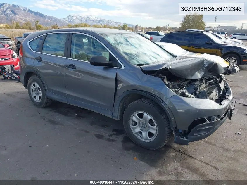 2013 Honda Cr-V Lx VIN: 3CZRM3H36DG712343 Lot: 40910447