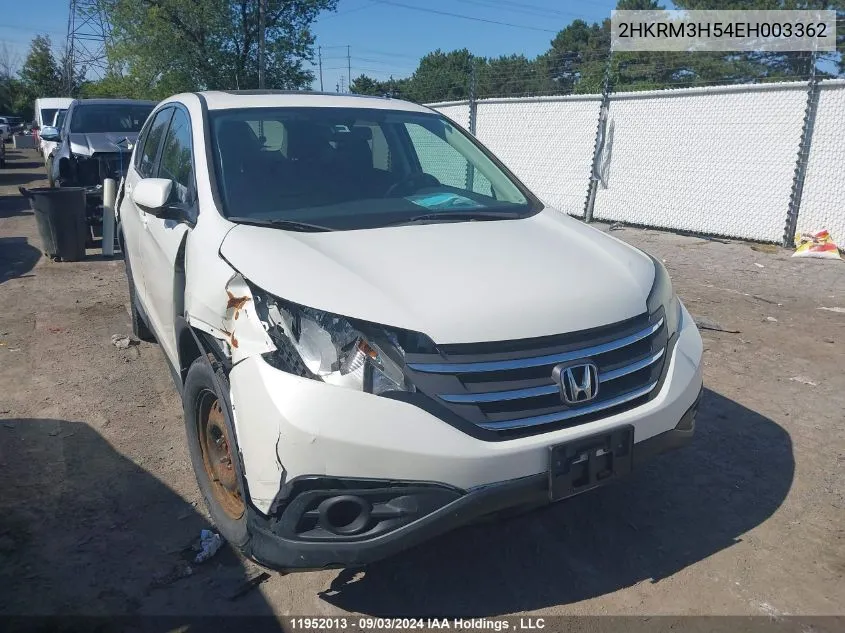 2014 Honda Cr-V Ex VIN: 2HKRM3H54EH003362 Lot: 11952013