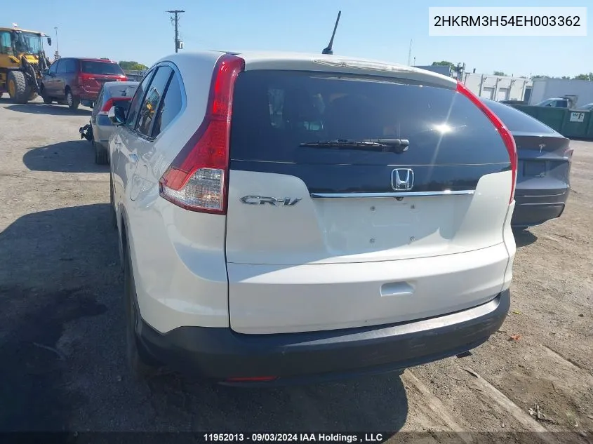 2014 Honda Cr-V Ex VIN: 2HKRM3H54EH003362 Lot: 11952013