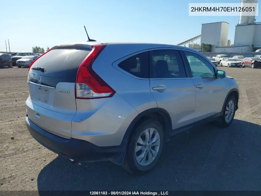 2014 Honda Cr-V VIN: 2HKRM4H70EH126051 Lot: 12061183