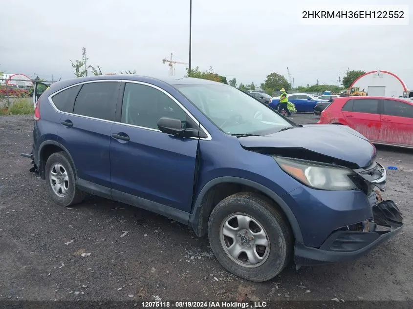 2HKRM4H36EH122552 2014 Honda Cr-V Lx