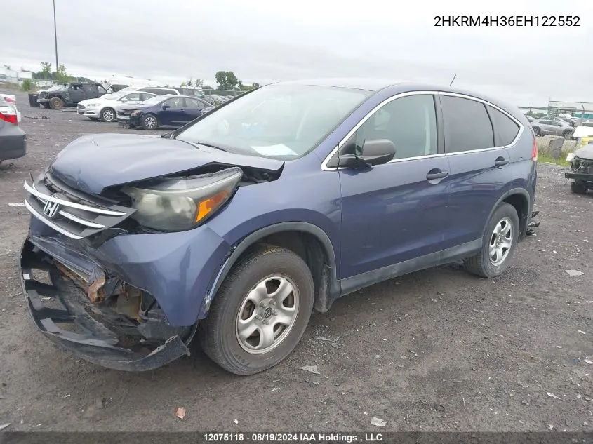 2HKRM4H36EH122552 2014 Honda Cr-V Lx