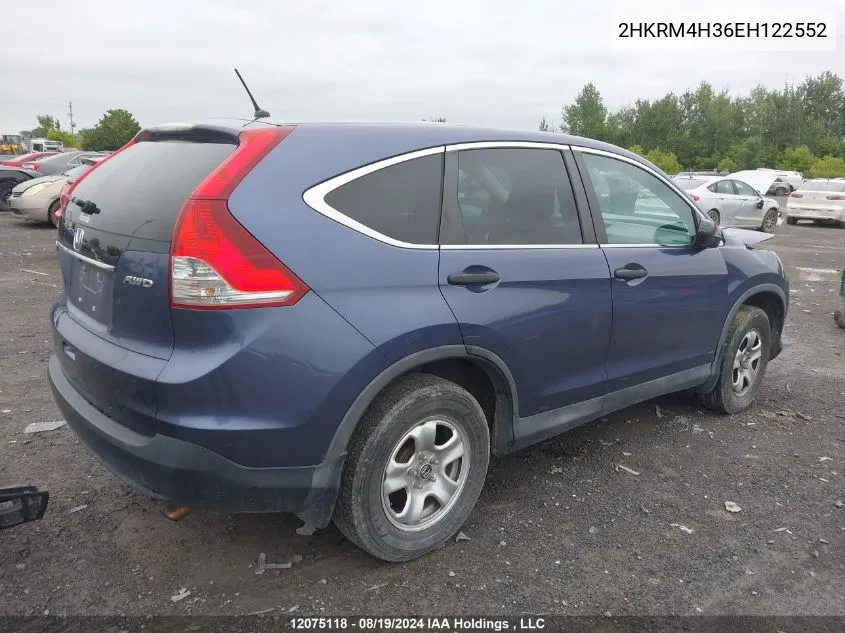 2HKRM4H36EH122552 2014 Honda Cr-V Lx