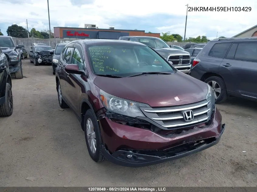 2014 Honda Cr-V VIN: 2HKRM4H59EH103429 Lot: 12078049