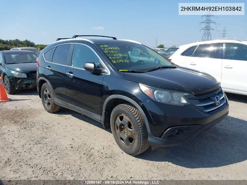 2014 Honda Cr-V Touring VIN: 2HKRM4H92EH103842 Lot: 12090162