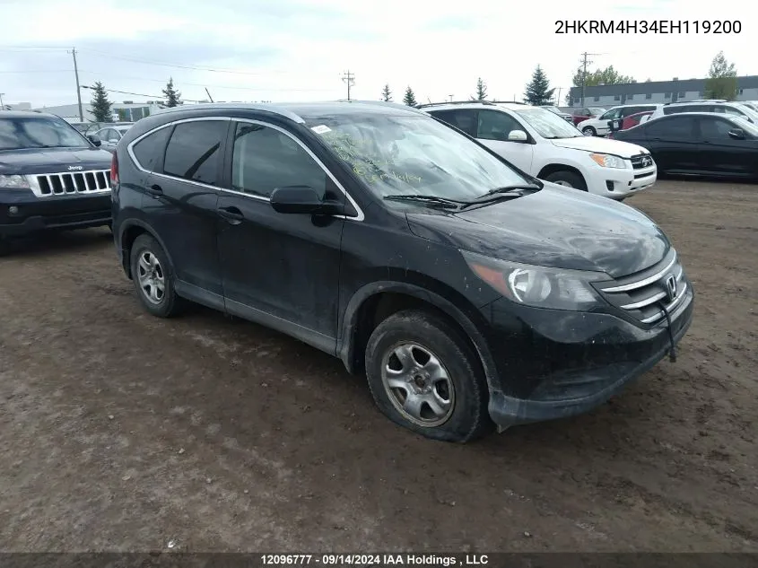 2014 Honda Cr-V VIN: 2HKRM4H34EH119200 Lot: 12096777