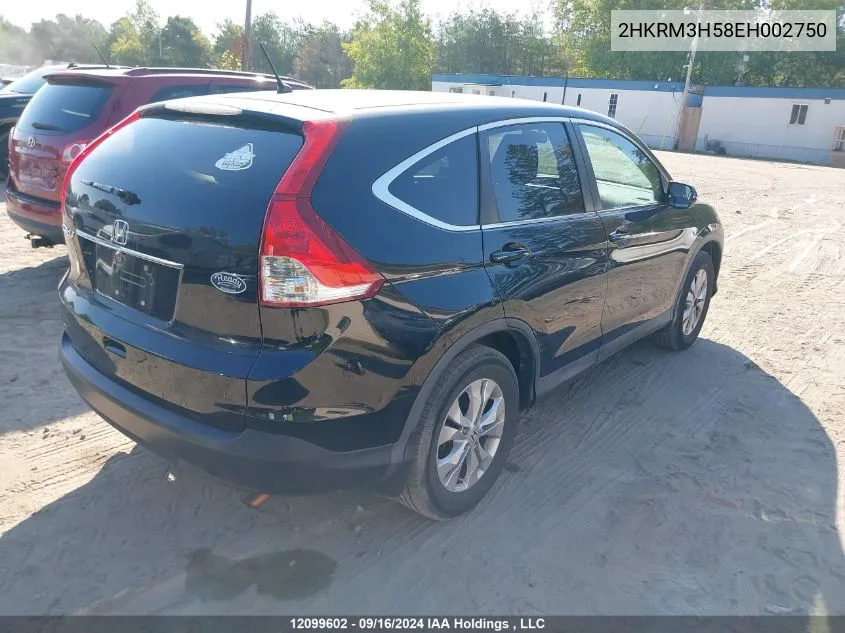 2014 Honda Cr-V VIN: 2HKRM3H58EH002750 Lot: 12099602