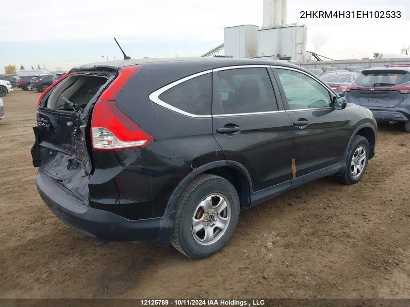 2014 Honda Cr-V VIN: 2HKRM4H31EH102533 Lot: 12125789