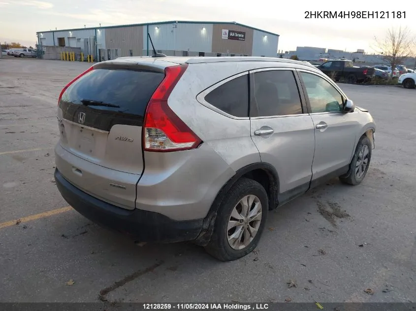 2014 Honda Cr-V VIN: 2HKRM4H98EH121181 Lot: 12128259