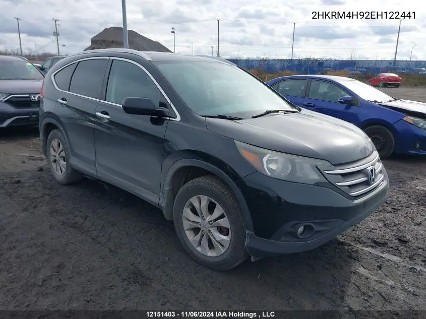 2014 Honda Cr-V Touring VIN: 2HKRM4H92EH122441 Lot: 12151403