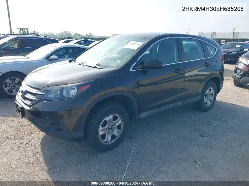 2014 Honda Cr-V Lx VIN: 2HKRM4H30EH685208 Lot: 39308200