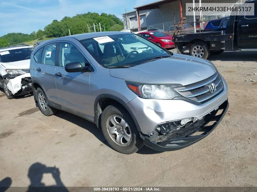 2014 Honda Cr-V Lx VIN: 2HKRM4H33EH685137 Lot: 39439793