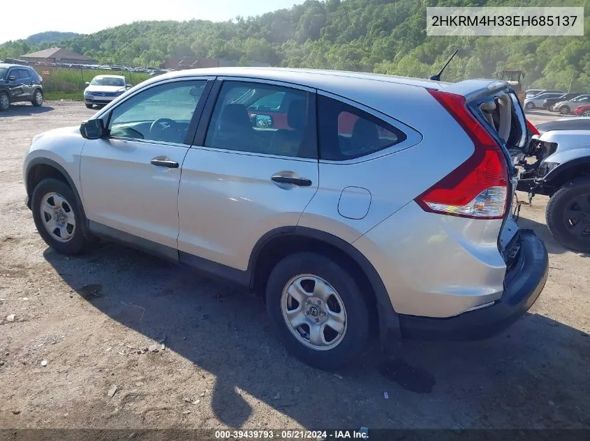 2014 Honda Cr-V Lx VIN: 2HKRM4H33EH685137 Lot: 39439793