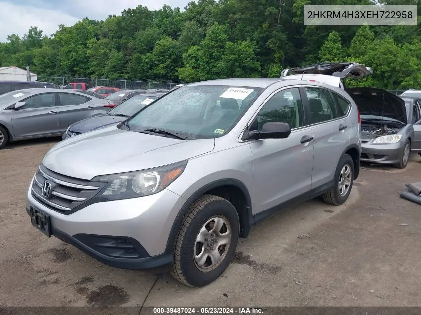 2HKRM4H3XEH722958 2014 Honda Cr-V Lx