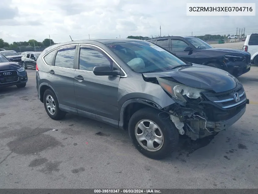 2014 Honda Cr-V Lx VIN: 3CZRM3H3XEG704716 Lot: 39510347