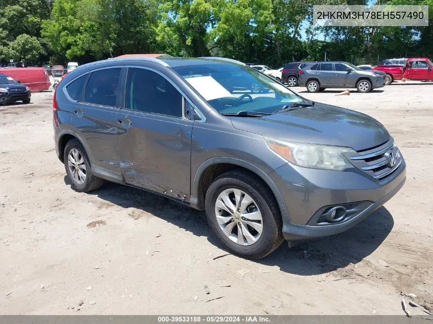 2HKRM3H78EH557490 2014 Honda Cr-V Ex-L