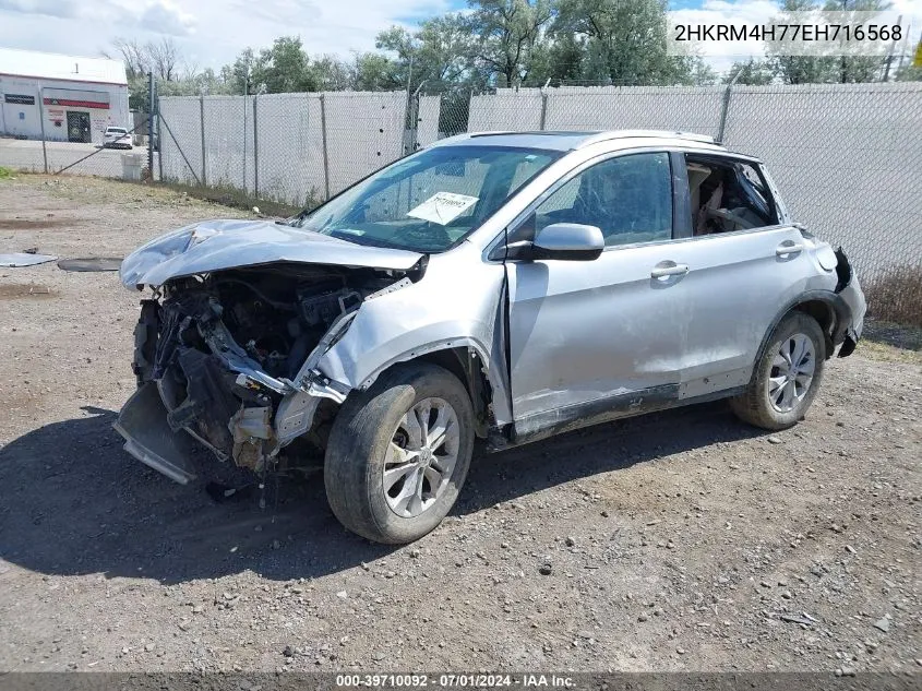 2HKRM4H77EH716568 2014 Honda Cr-V Ex-L