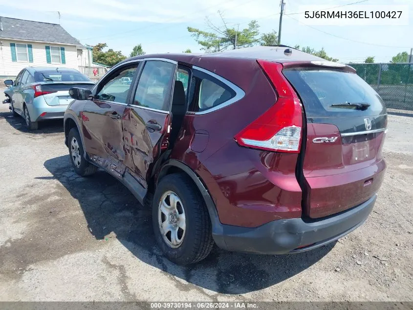 2014 Honda Cr-V Lx VIN: 5J6RM4H36EL100427 Lot: 39730194