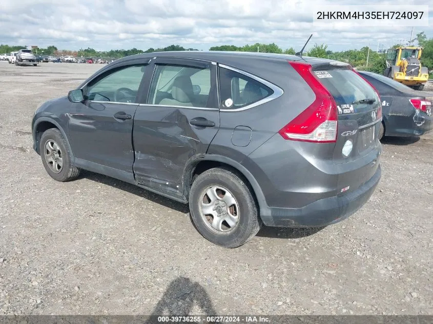 2014 Honda Cr-V Lx VIN: 2HKRM4H35EH724097 Lot: 39736255