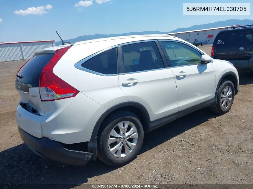 2014 Honda Cr-V Ex-L VIN: 5J6RM4H74EL030705 Lot: 39816774