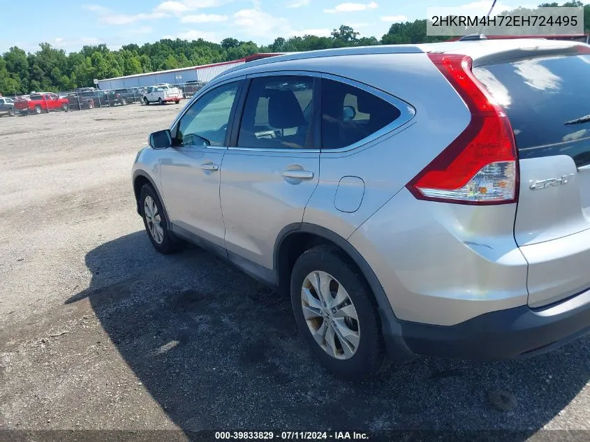 2HKRM4H72EH724495 2014 Honda Cr-V Ex-L