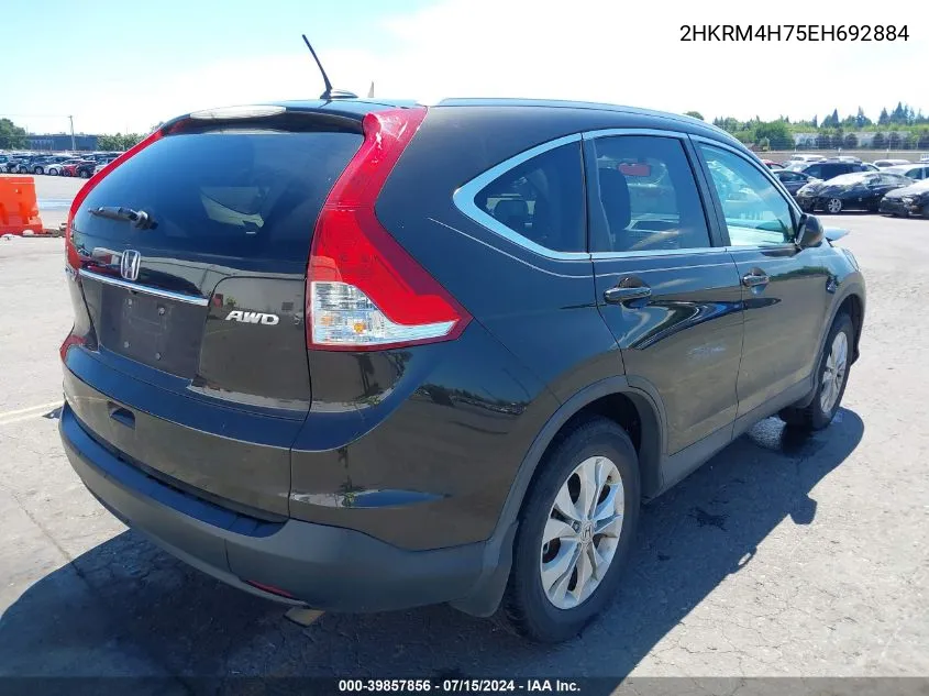 2HKRM4H75EH692884 2014 Honda Cr-V Ex-L