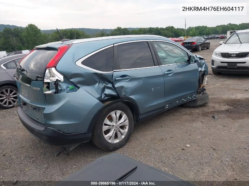 2HKRM4H76EH604117 2014 Honda Cr-V Ex-L