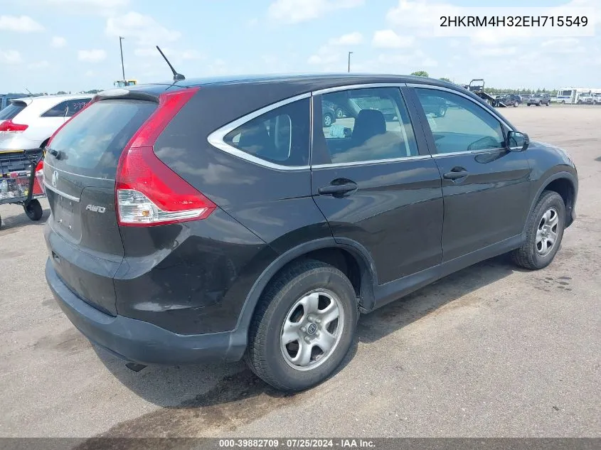 2014 Honda Cr-V Lx VIN: 2HKRM4H32EH715549 Lot: 39882709