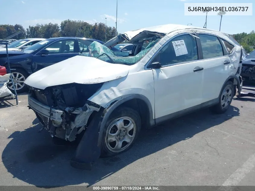 5J6RM3H34EL036737 2014 Honda Cr-V Lx