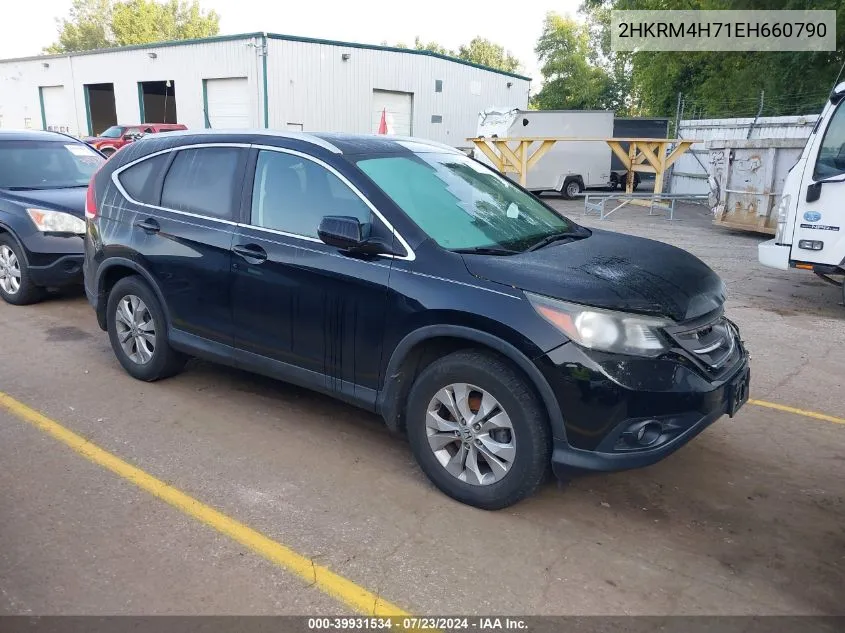 2014 Honda Cr-V Ex-L VIN: 2HKRM4H71EH660790 Lot: 39931534