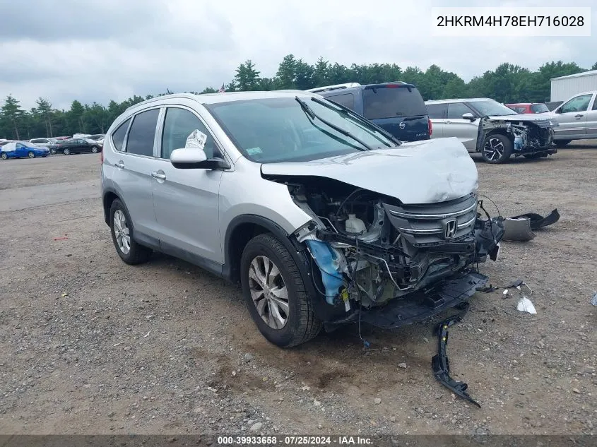 2HKRM4H78EH716028 2014 Honda Cr-V Ex-L