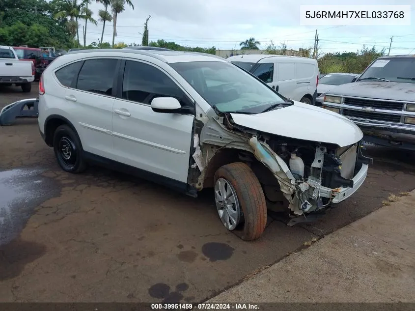 2014 Honda Cr-V Ex-L VIN: 5J6RM4H7XEL033768 Lot: 39951459