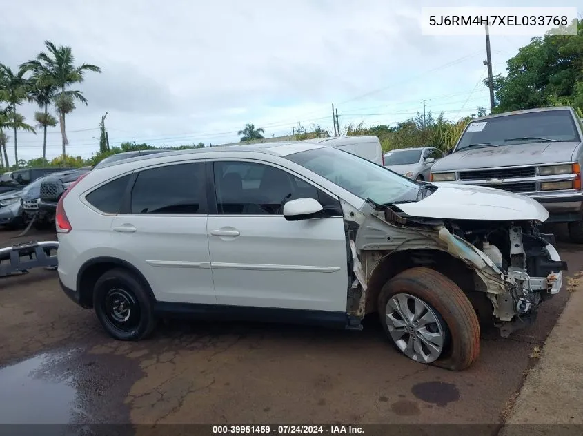 2014 Honda Cr-V Ex-L VIN: 5J6RM4H7XEL033768 Lot: 39951459