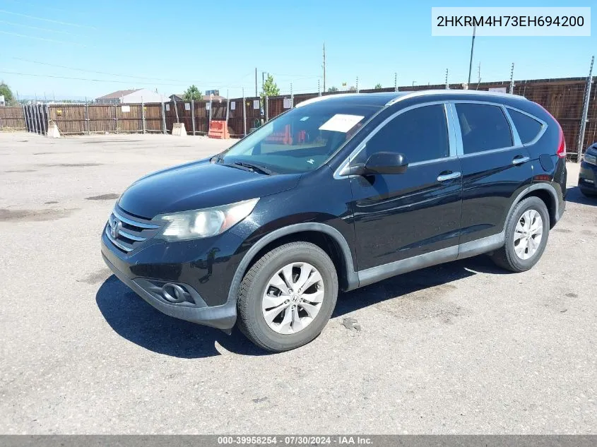 2HKRM4H73EH694200 2014 Honda Cr-V Ex-L