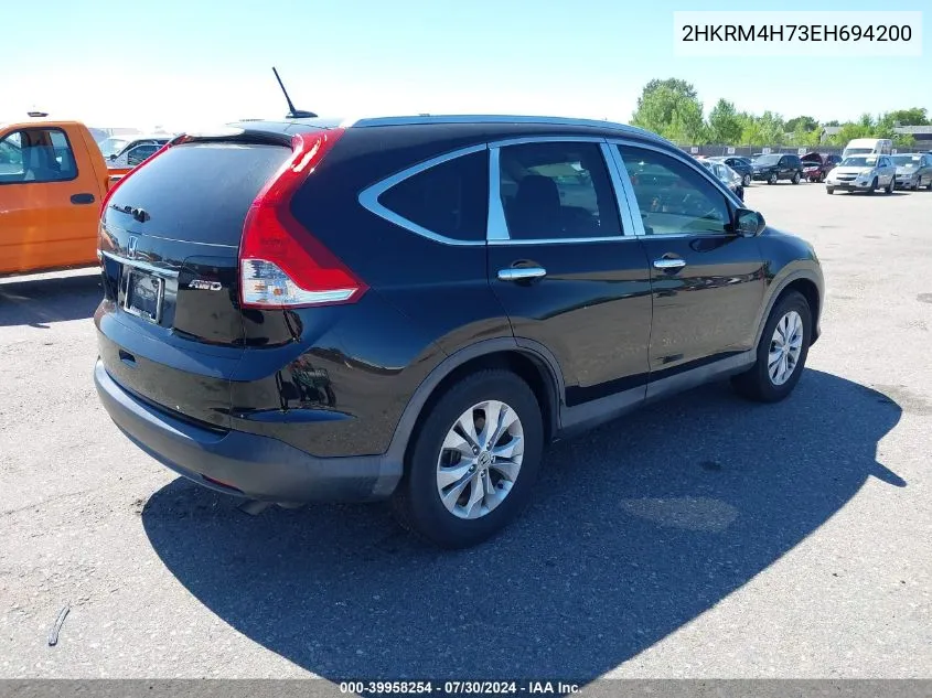 2014 Honda Cr-V Ex-L VIN: 2HKRM4H73EH694200 Lot: 39958254