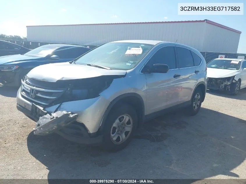 2014 Honda Cr-V Lx VIN: 3CZRM3H33EG717582 Lot: 39975290