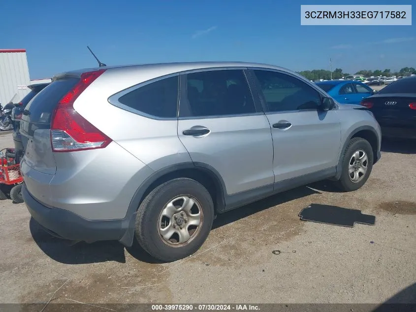 2014 Honda Cr-V Lx VIN: 3CZRM3H33EG717582 Lot: 39975290