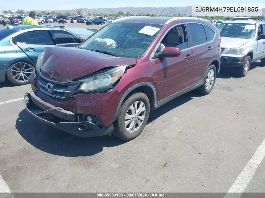 2014 Honda Cr-V Ex-L VIN: 5J6RM4H79EL091855 Lot: 39983195