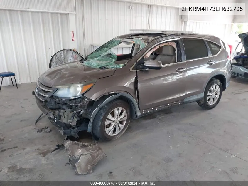 2014 Honda Cr-V Ex-L VIN: 2HKRM4H73EH632795 Lot: 40003747