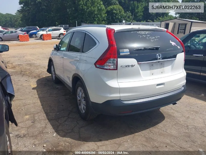 5J6RM3H7XEL022263 2014 Honda Cr-V Ex-L